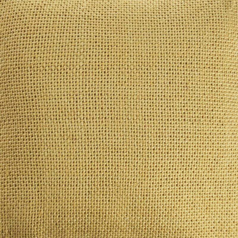 HomeRoots 18" X 18" Yellow 100% Cotton Zippered Pillow