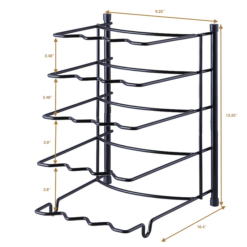 Pan, Pot Lid, and Pot Organizer Rack Holder
