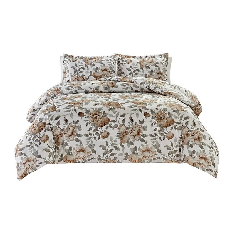 Bibb Home 4 pc Duvet & Down Alternative Comforter Set