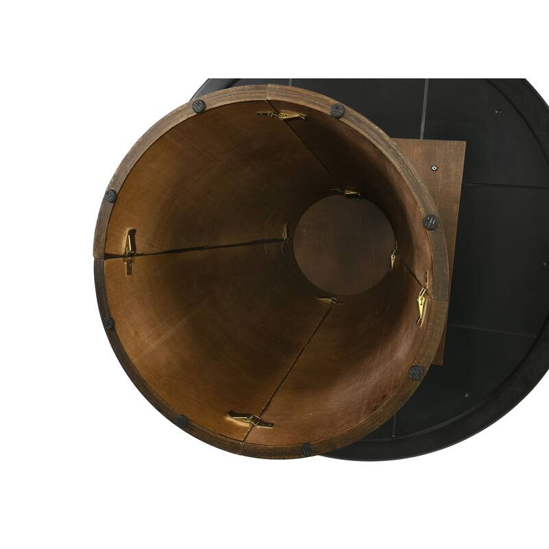 Franklin 5-piece Round Dining Table Set Grey and Dark Oak