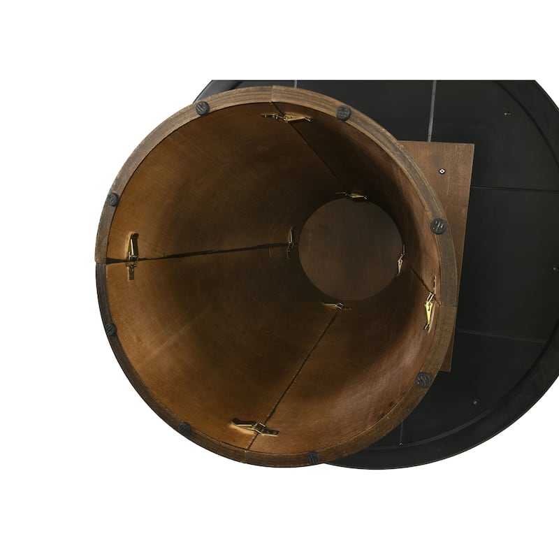 Franklin 50-inch Round Dining Table Grey and Dark Oak