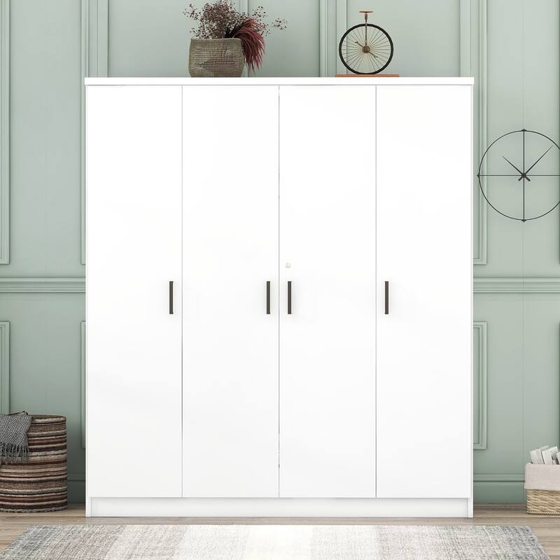 GDFStudio - Elara Contemporary Wardrobe with Drawers and Hanging Rail