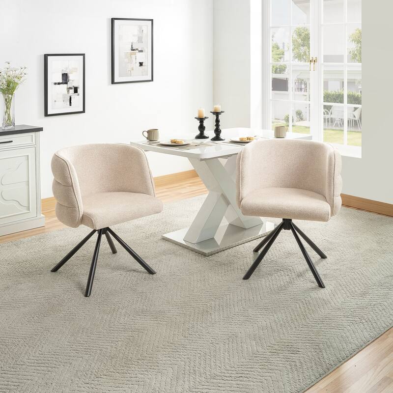 270° Swivel Home Office Desk Chairs Set of 2