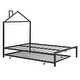 preview thumbnail 16 of 26, Full Size Metal Platform Bed with Twin Size Trundle