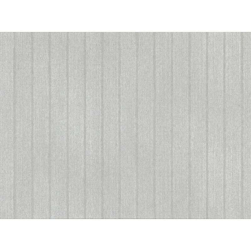 Brewster Ramona Silver Stripe Texture Wallpaper - 27.5in x 396in x 0.025in