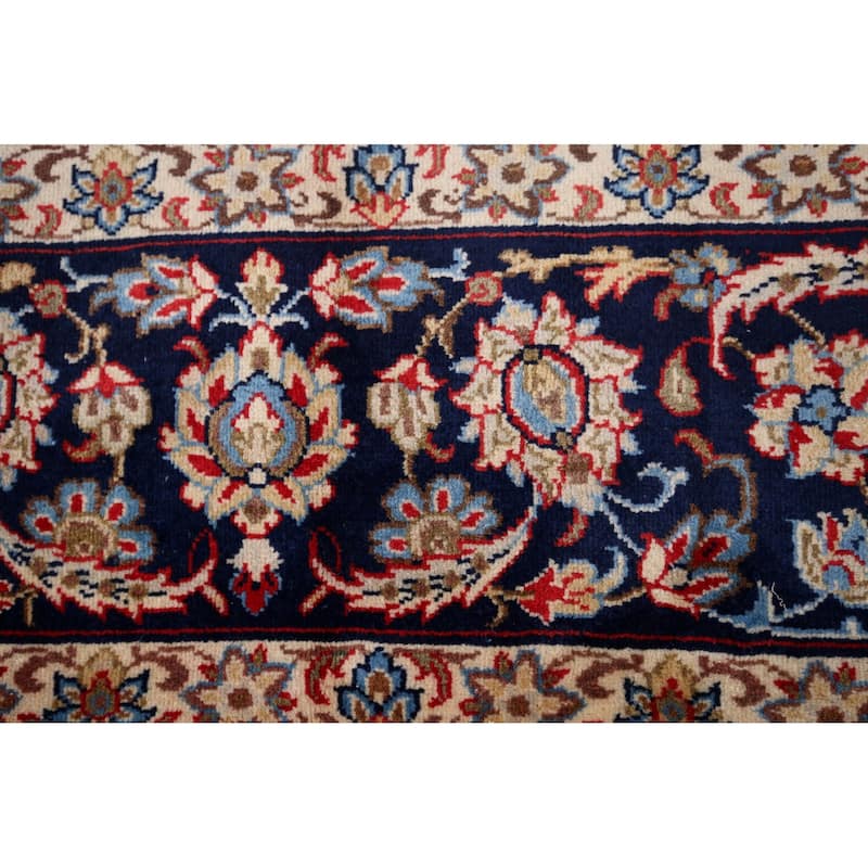 Traditional Najafabad Vintage Persian Rug Hand-Knotted Wool Carpet - 9'4" x 13'2"