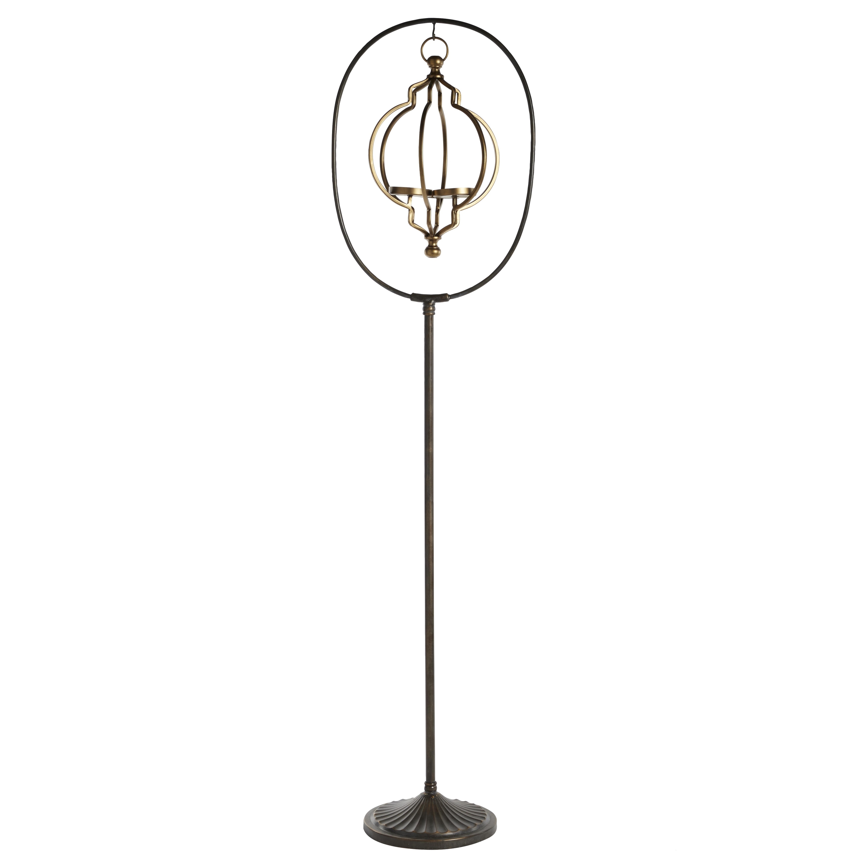 Roche River Decor - Metal Candle Lantern - Black