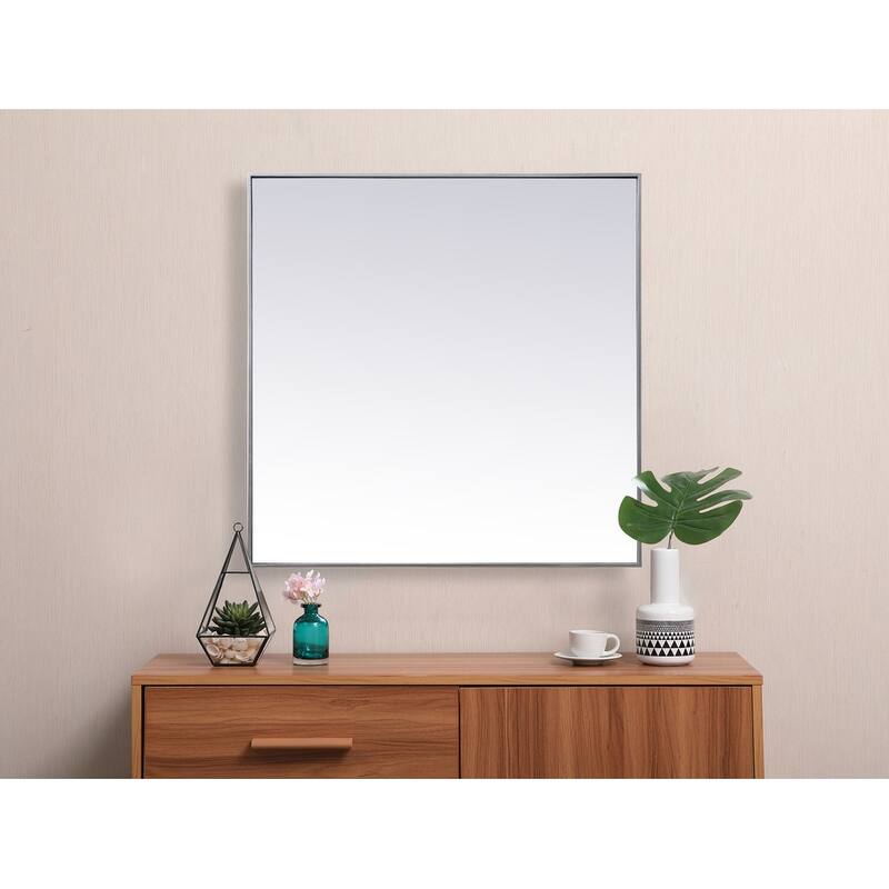 Indigo Home Metal Frame Square Mirror 42 inch