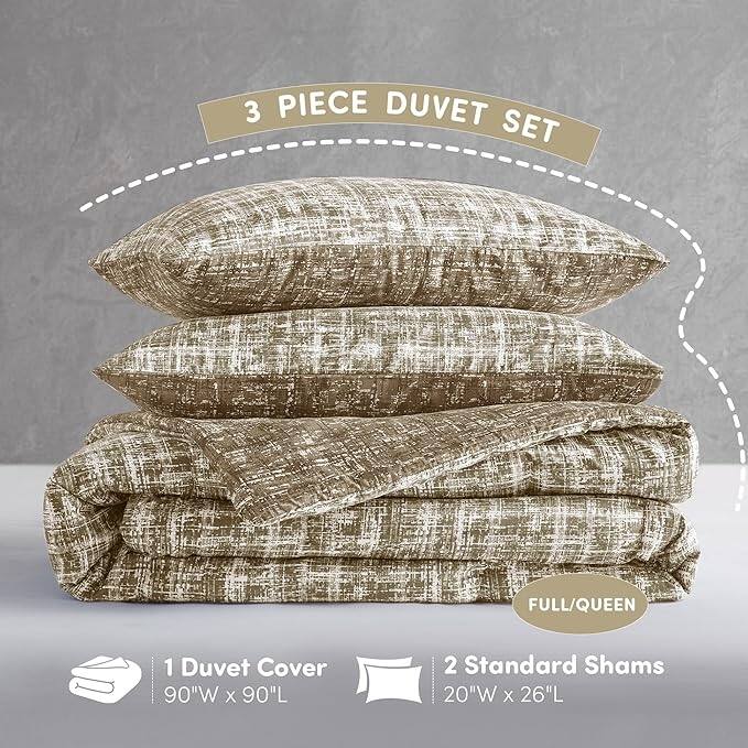 Chelsea Square Maca Modern Reversible Duvet Cover Set