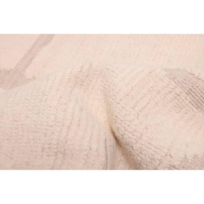 ECARPETGALLERY Hand-knotted Pak Finest Marrakesh Cream Wool Rug - 8'4 x 10'0