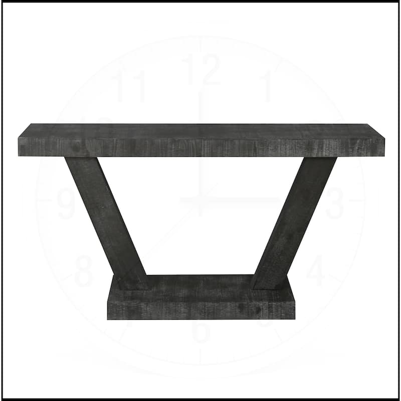 60 Inches Vintage Distressed Wood Entryway Console Table
