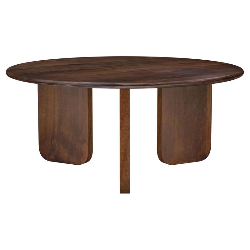 Columbo Brown Round Coffee Table
