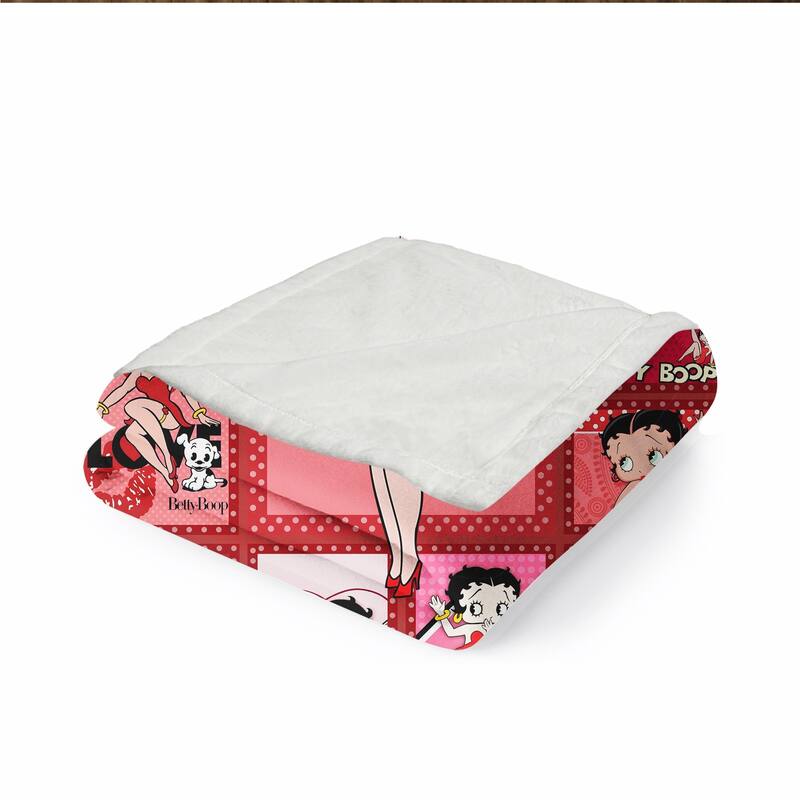 Betty Boop Super Soft Fleece Plush Throw Blanket for Couch Bed Sofa