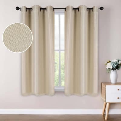 Superior Jaxon Washable Room Darkening Curtains, Set of 2 Panels