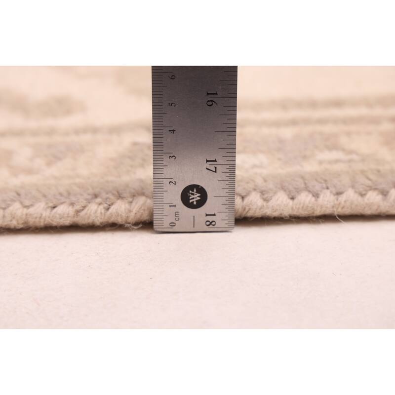 ECARPETGALLERY Hand-knotted Royal Oushak Taupe Wool Rug - 8'1 x 9'8