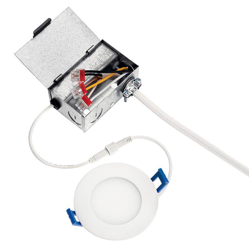 Kichler Direct-to-Ceiling 5 inch Round Slim 30K LED Downlight in White