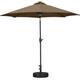 Ainfox 10ft Patio Umbrella with Lights Outdoor Solar Umbrella