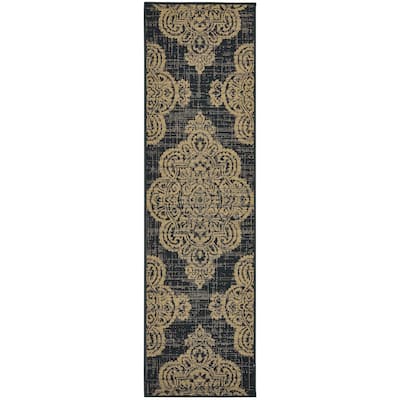 Style Haven Marianna Center Medallion Loop Pile Indoor Outdoor Rug