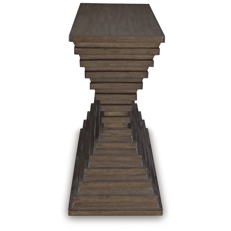 Signature Design by Ashley Hannodream Brown Sofa Table - 72" W x 18" D x 34.75" H