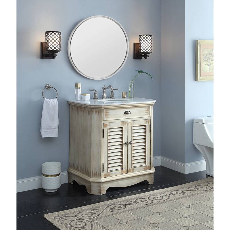 Benton Collection 32" Romeo Single Sink Bathroom Vanity