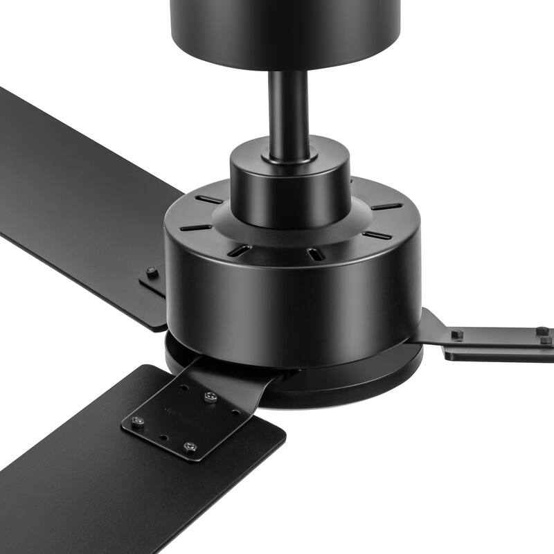 48-in Indoor Black Large Ceiling Fan without Light(3-Blade)