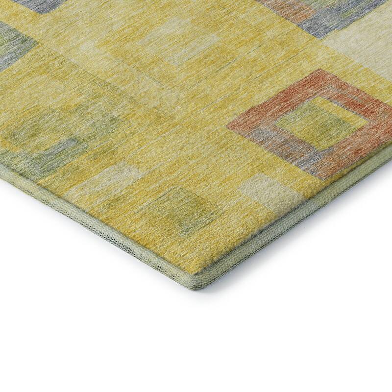 Premium Washable Super Soft Blocky Contemporary Mayfield Rug