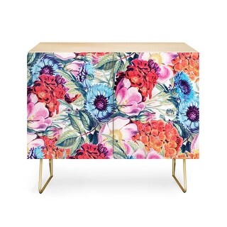 Deny Designs Pink Grey Gradient Cubes Credenza - On Sale ...