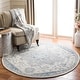 preview thumbnail 47 of 67, SAFAVIEH Handmade Micro-Loop Nuriye Medallion Wool Rug 5' Round - Ivory/Navy - Round