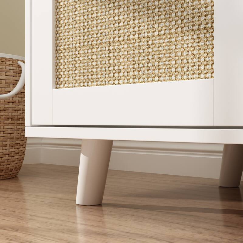 Cat Litter Box Enclosure 2-Door Storage Cabinet Bathroom Cabinet
