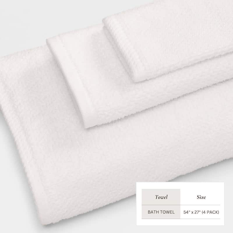 100% Cotton Acacia Collection Ultra Absorbant Popcorn Bath Towels