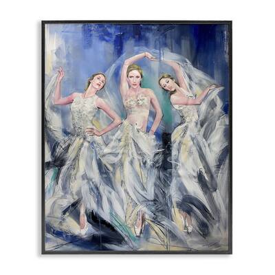Stupell Fashionable Dancer Trio Framed Giclee Art Design By Lucille Lee