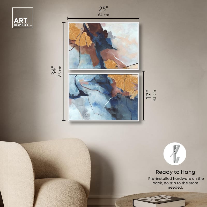 Heaven and Earth Canvas Set of 2 by Art Remedy