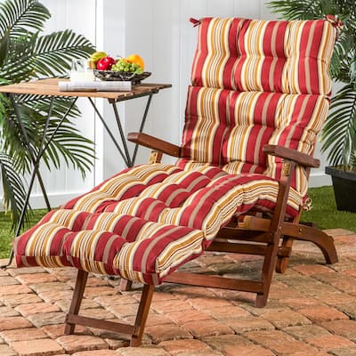 Roma Stripe 72-in. Outdoor Chaise Lounger Cushion
