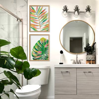 Kate and Laurel Blake Palma Framed Printed Glass by Jessi Raulet
