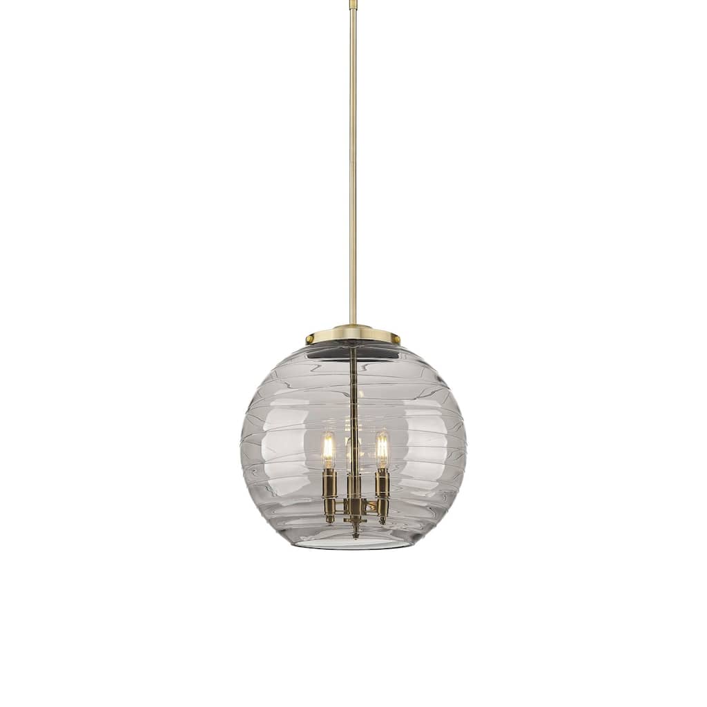 Innovations Lighting 221-3S-18-16 Athens Pendant Athens Deco Swirl 3