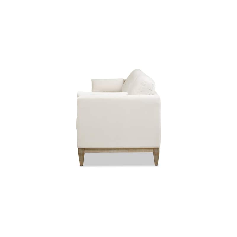 Knox 84" Modern Farmhouse Velvet Track Arm Sofa