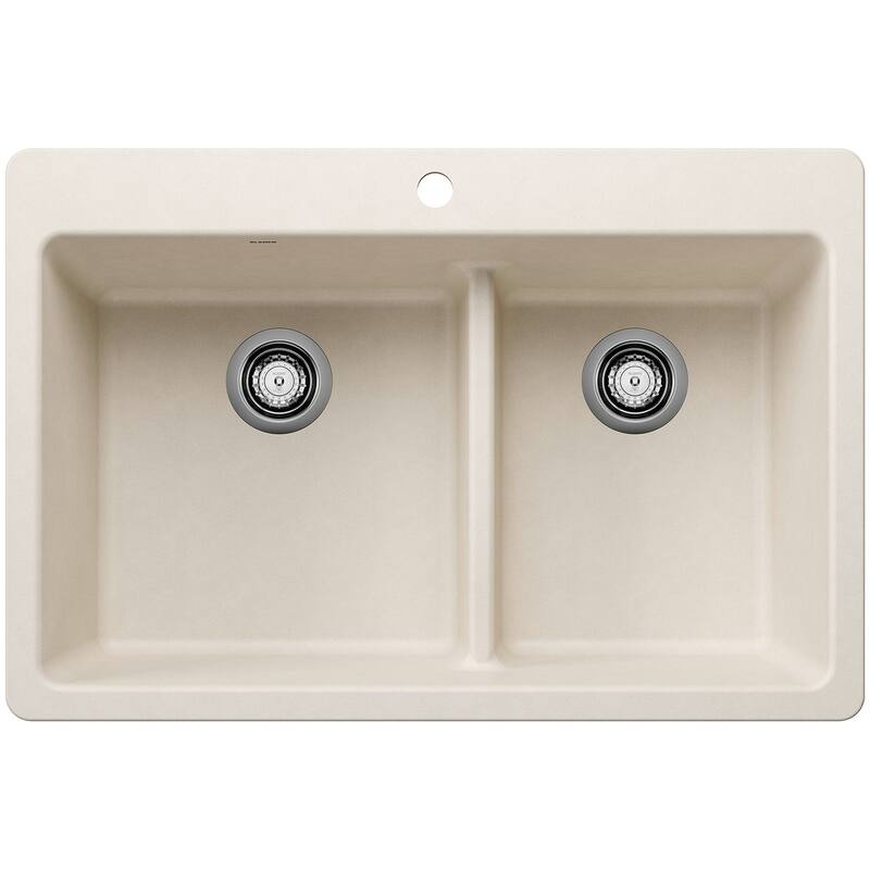 Blanco 443213 Liven 33" Drop-In/Undermount 60/40 Double Basin - Soft White