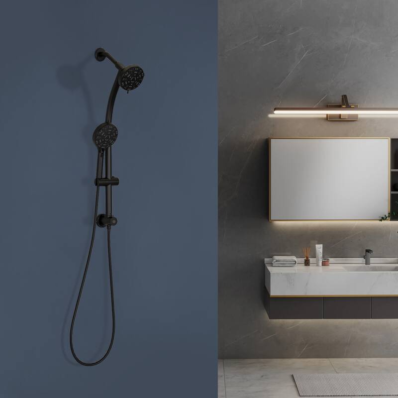 Topcraft Wall Mount Multi-Functional Dual Head Showerhead