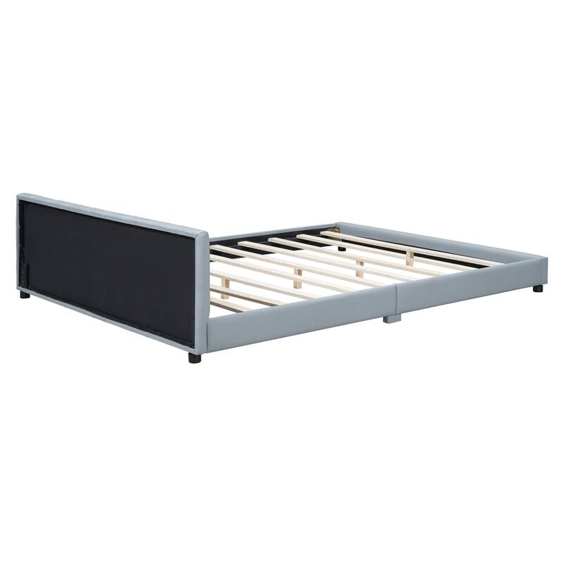 Queen Size & Twin XL Size Upholstered Mother & Child Bed