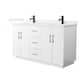 Option White / White Quartz Top / Matte Black Hardware