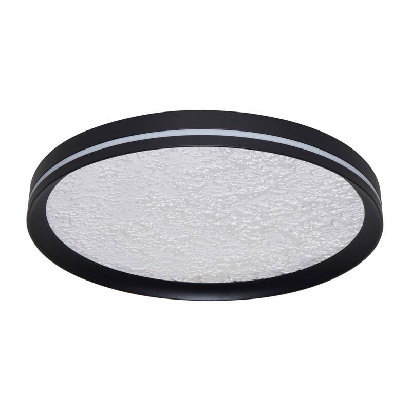 Artcraft Luna Integrated LED Flush Mount - Black