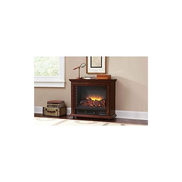 Pleasant Hearth GLF-5002-68 Sheridan Mobile Fireplace - Cherry - brown -  Bed Bath u0026 Beyond - 16258088