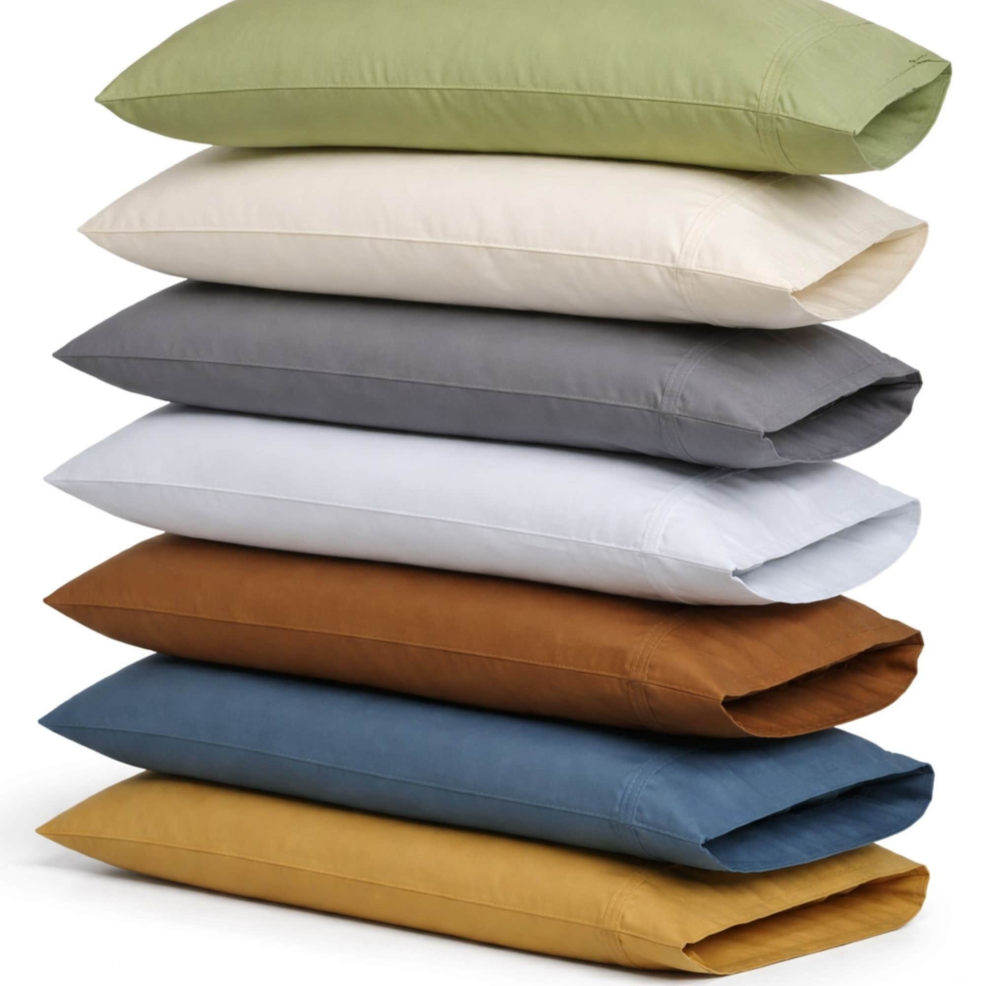 Egyptian Cotton Sateen 500 Thread Count Pillowcases (Set of 2)