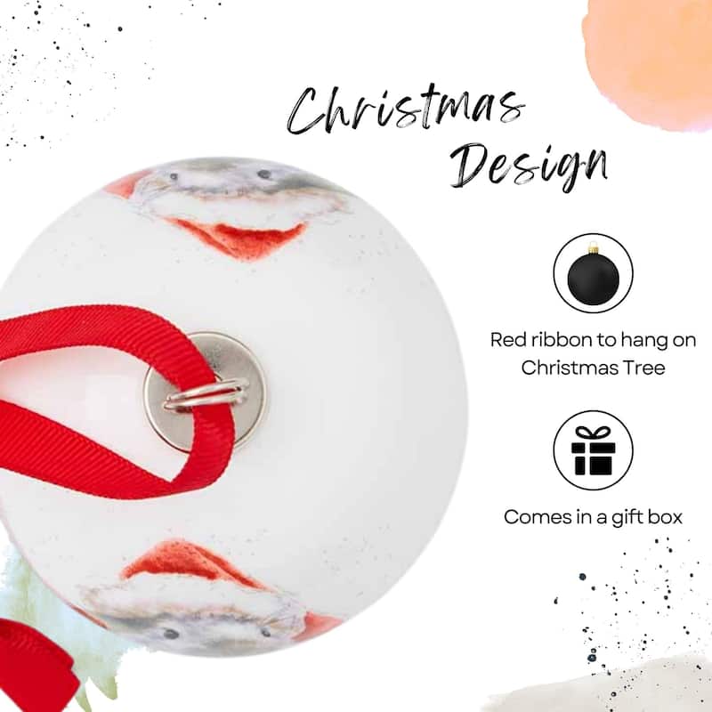 Royal Worcester Wrendale Designs Christmas Bauble