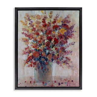 Stupell Bright & Bold Arrangement Framed Floater Canvas Wall Art Design ...