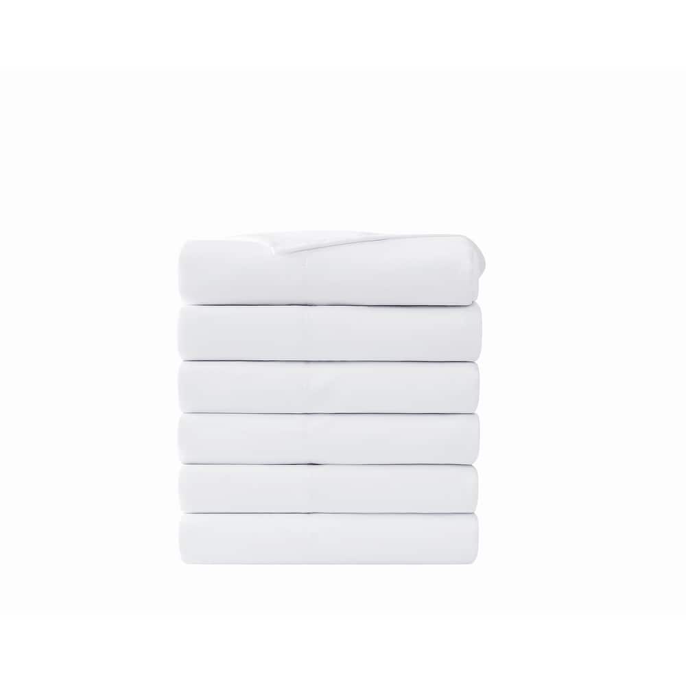 Truly Soft Hospitality 6 PACK Flat Sheet Set