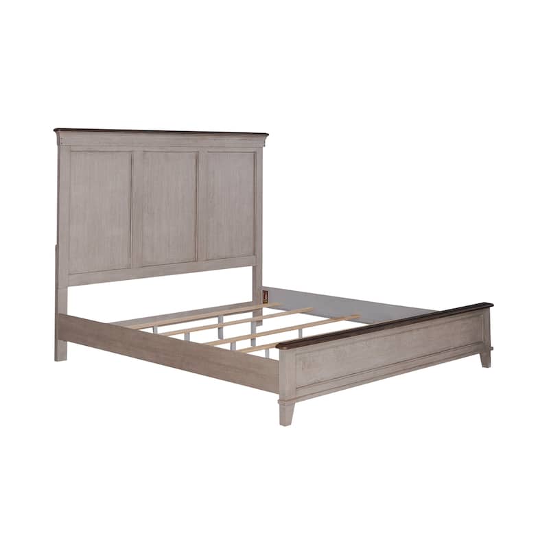 Liberty Furniture Ivy Hollow Panel Bed, Dresser & Mirror, Chest, Night Stand - King, Queen