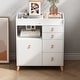 preview thumbnail 31 of 33, Versatile Nursery Changing Station with Ample Storage - White Dresser White - 5-drawer