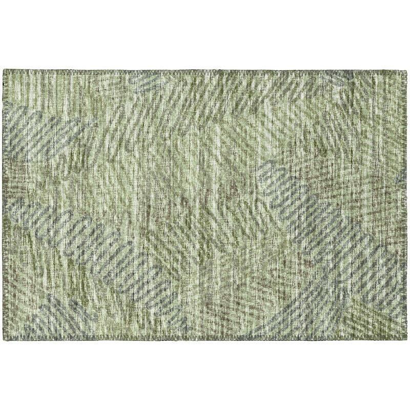 Indoor/ Outdoor Addison Yuma Modern Palm Leaf Washable Area Rug