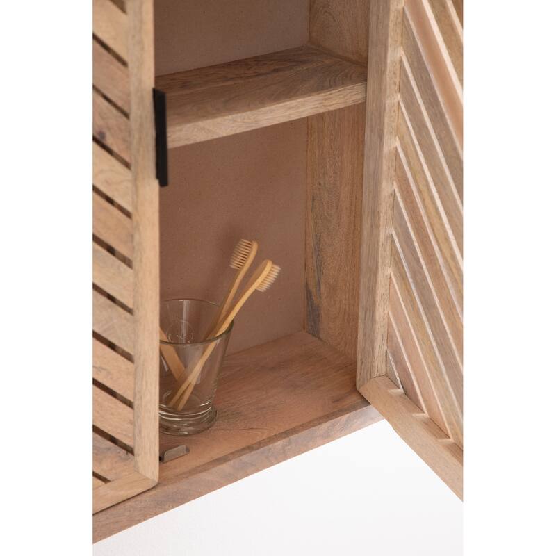 Kate and Laurel Mezzeta Tall 2-Door Bath Cabinet